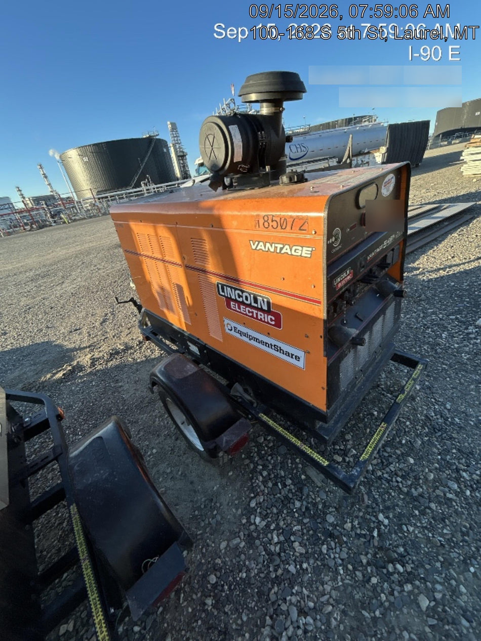 2021 Lincoln Electric Vantage 549X Ready Pak 3, ORANGE (includes trailer, cable rack, fender light kit)