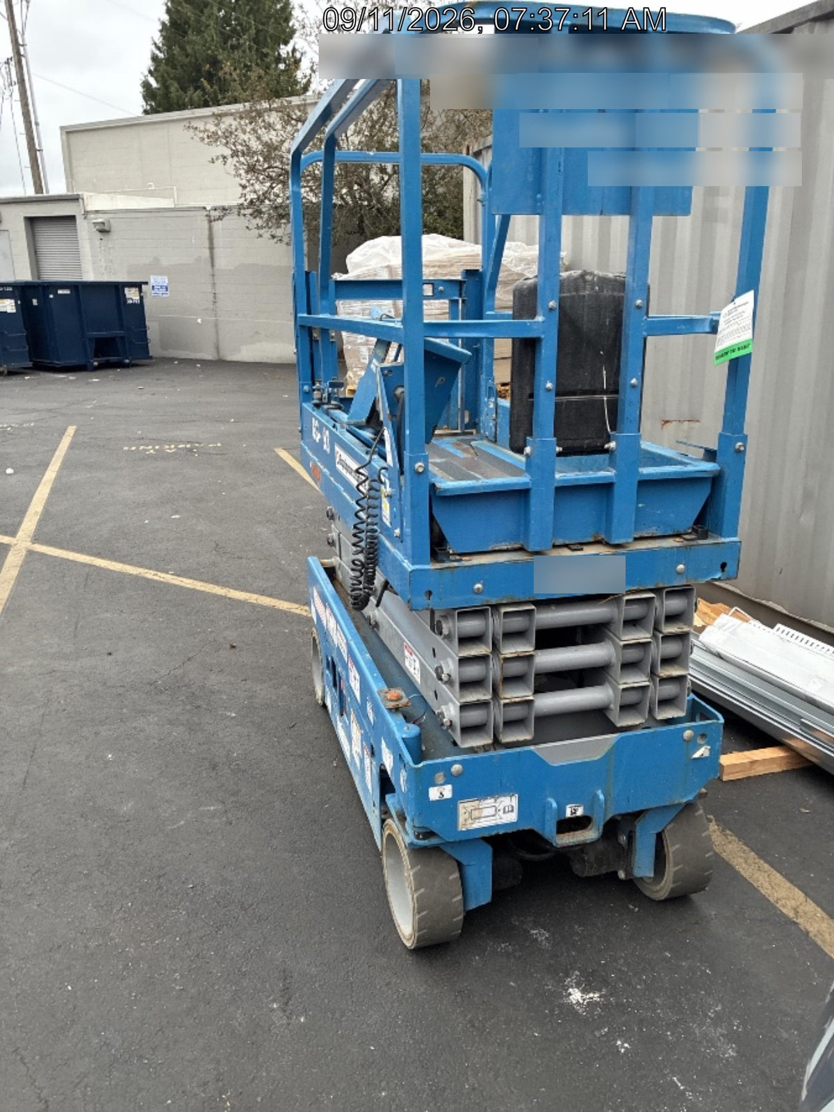 2019 Genie GS-1930 Half Height Swing Gate, 800W Inverter