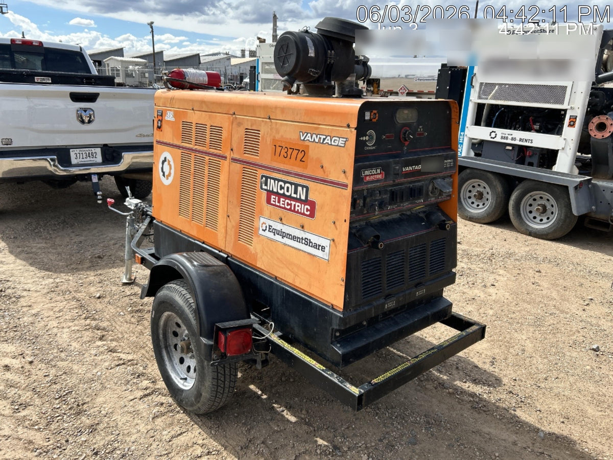 2021 Lincoln Electric Vantage 549X Ready Pak 3, ORANGE (includes trailer, cable rack, fender light kit)