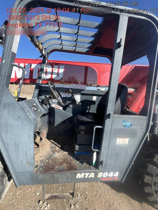 2018 Manitou MTA8044 MTA 8044 - 74 HP T4, Canopy, Worklights/Strobe, Beacon, 66" Carriage, 48" Forks, Solid Tires, Lift Hook, Aux Hydraulics