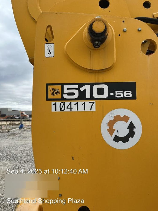 2020 JCB 510-56 Cab/Heat/Air, Solid Tires, Work Lights, Beacon, Aux Hydraulics, Back up Alarm, Lifting Eye, ES Decals