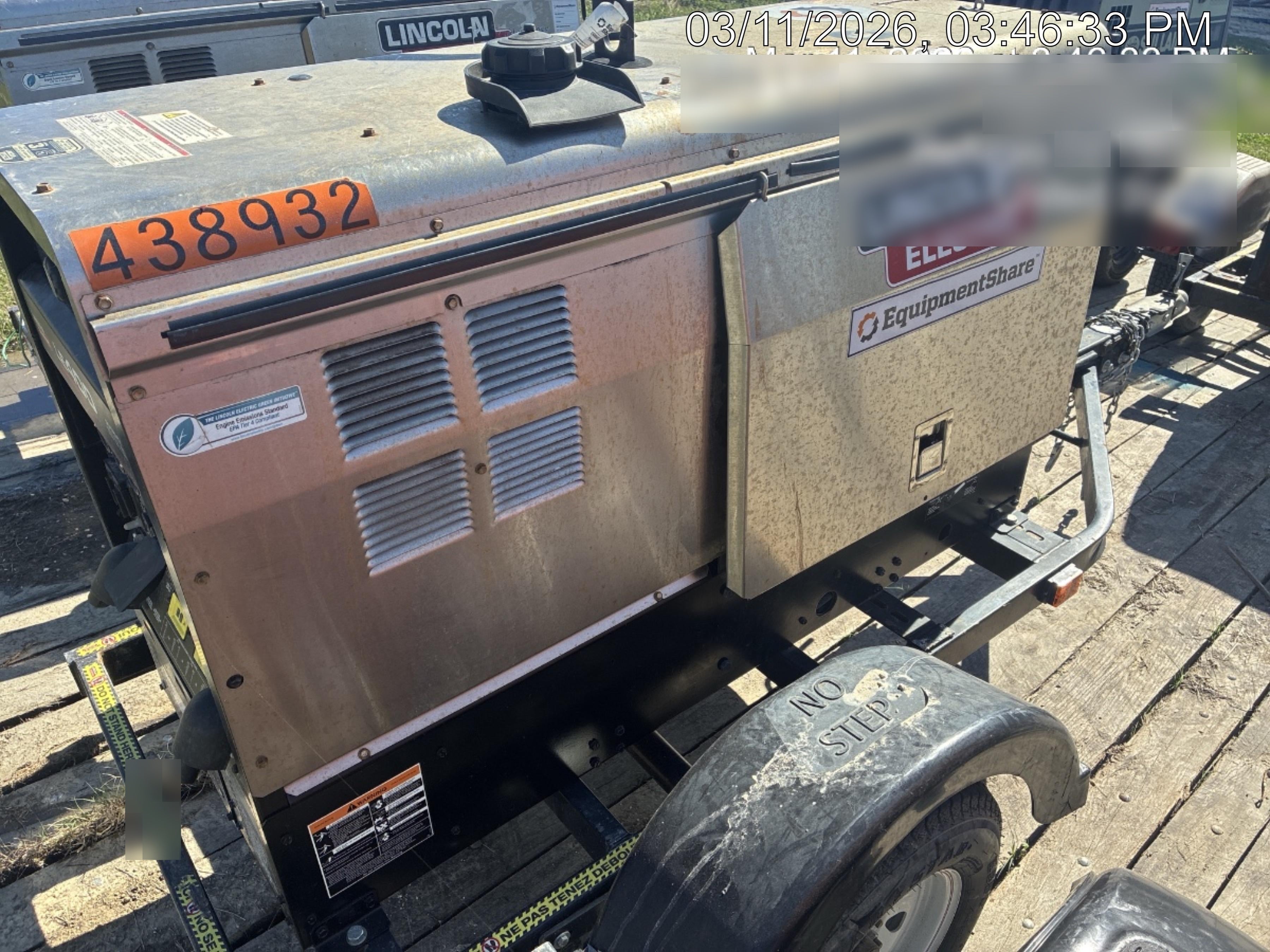 2024 Lincoln Electric LE400 Kubota V1505, Trlr, Cable Rack, Light Kit, ES Decals, T3