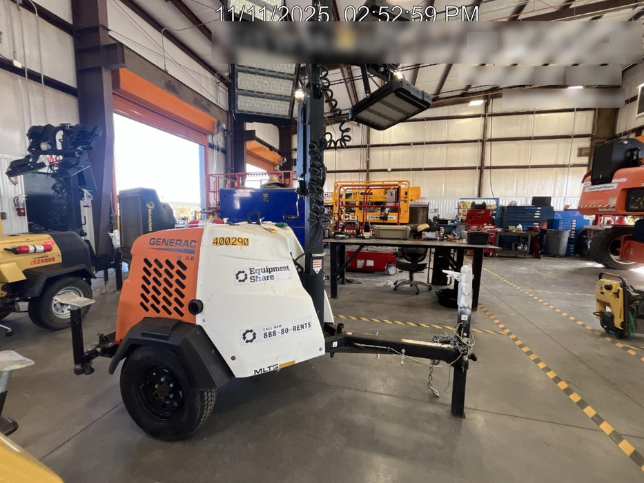 2024 Generac MLT2 Diesel, Flex Switch 120V Input, Powerzone Controller, 
(4) 320W LED Lights, 4kW Generator, 39.9 Gal Fuel Tank, 2" Ball, T3