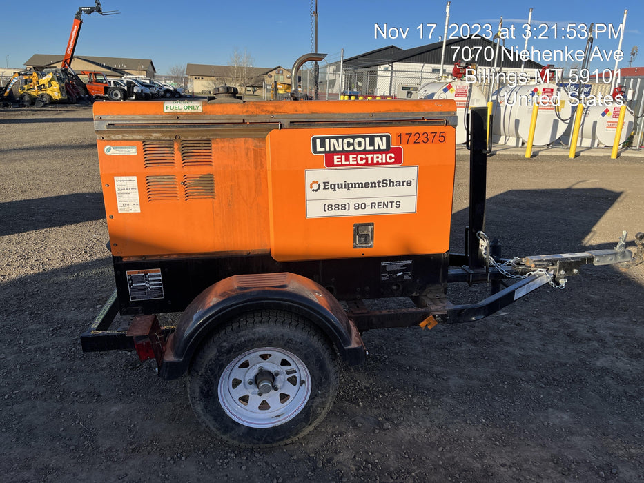 2021 Lincoln Electric Vantage 322 Vantage 322 Ready Pak 3 w/ Decals, ORANGE (includes trailer, cable rack, fender light kit) NO Telematics