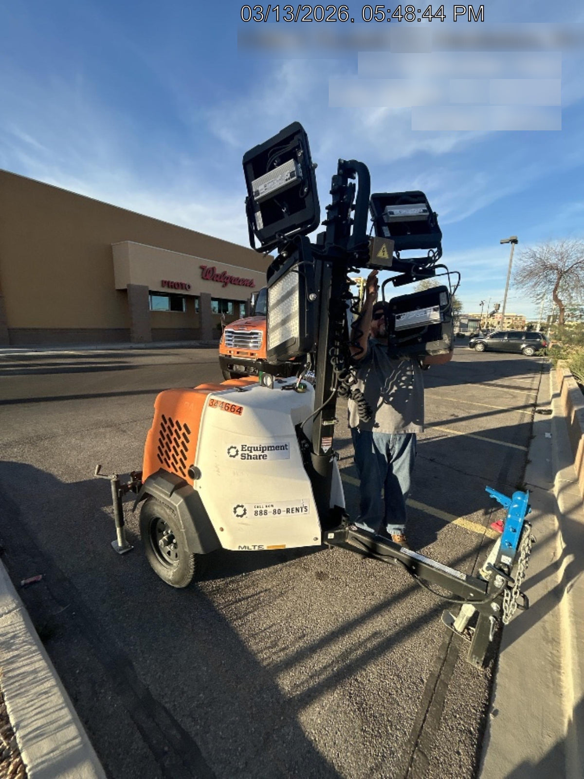 2023 Generac MLT2 Diesel, Flex Switch 120V Input, Powerzone Controller, (4) 320W LED Lights, 4kW Generator, 39.9 Gal Fuel Tank, 2" Ball, T3