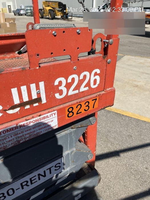 2018 Skyjack SJIII-3226 Skyjack SJIII3226 Scissor Lift w/Trojan Batteries