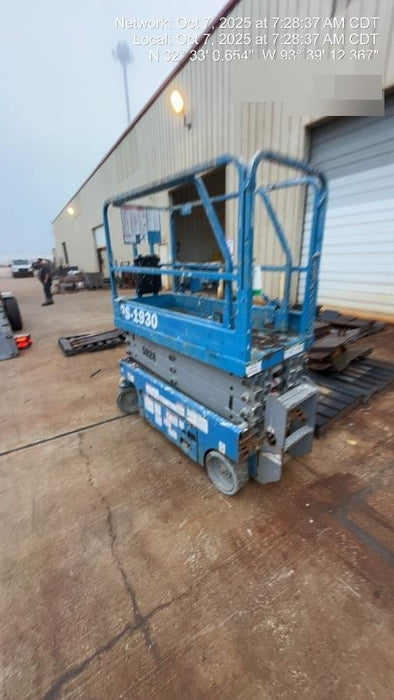 2019 Genie GS-1930 Fixed Rails with Chain Entry