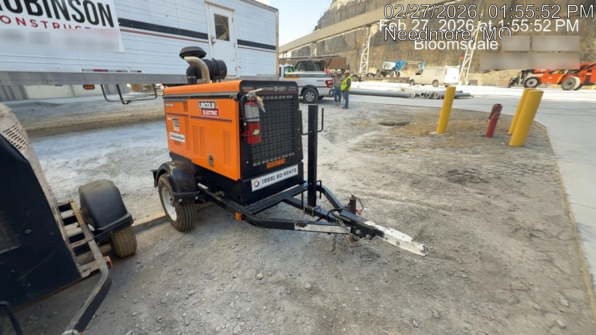 2021 Lincoln Electric Vantage 549X Ready Pak 3, ORANGE (includes trailer, cable rack, fender light kit)