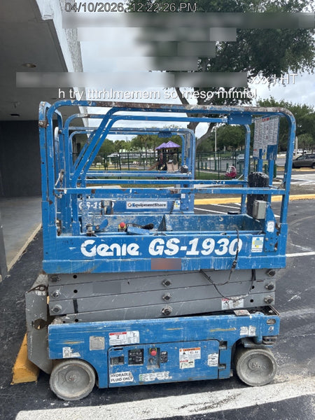 2018 Genie GS-1930 Genie GS-1930 w/Fixed Rail, Chain Entry