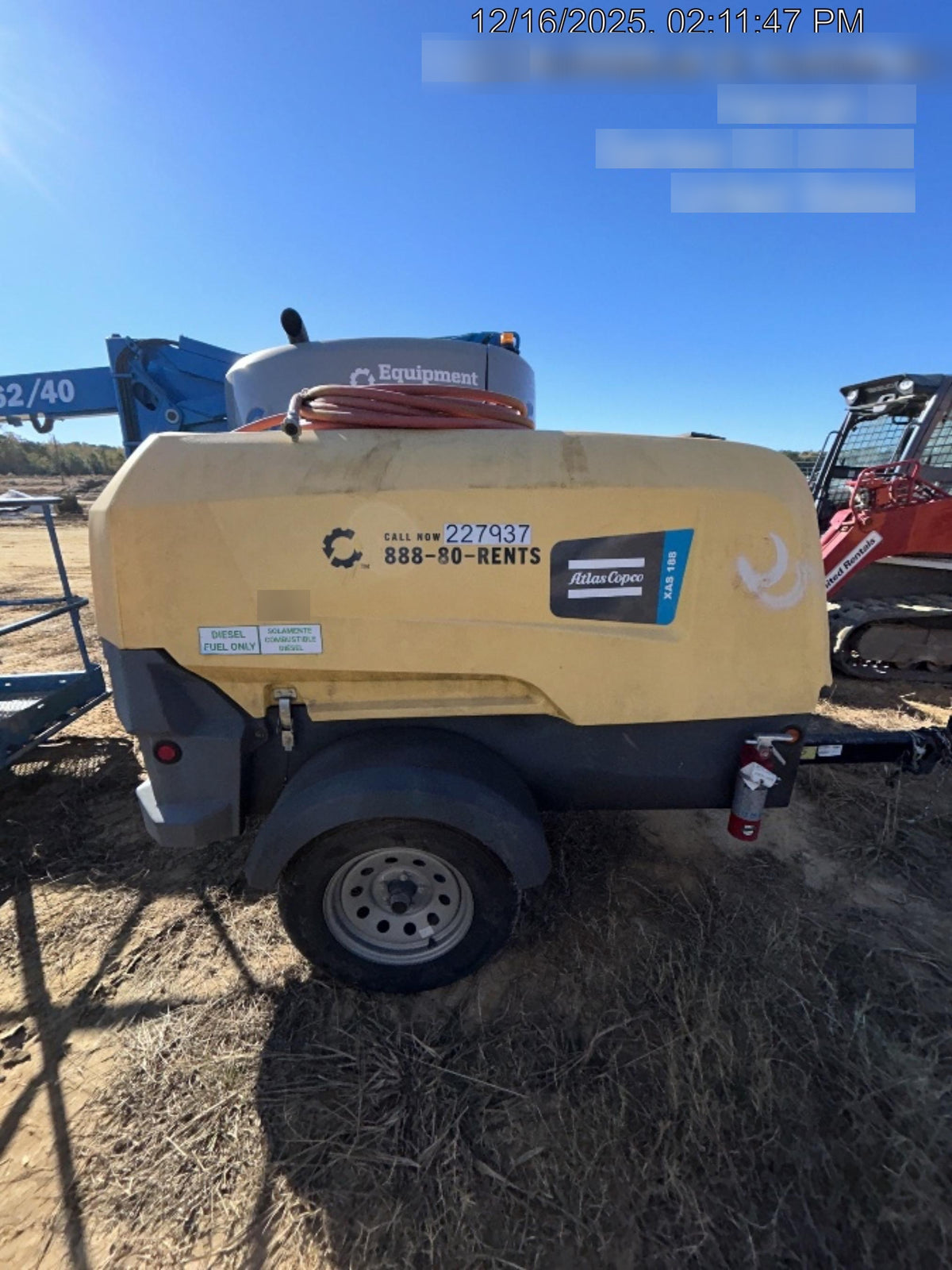 2022 ATLAS COPCO XAS188 CWK