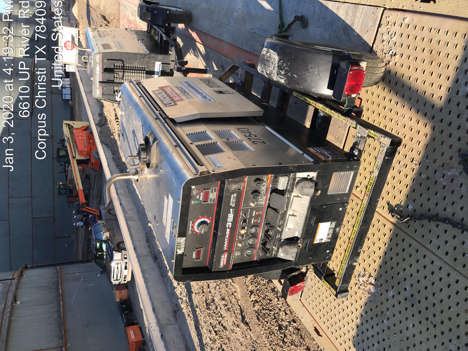 2019 Lincoln Electric Vantage 322 Lincoln Vantage 322 Welder w/Trailer, Light Kit, Cable Rack