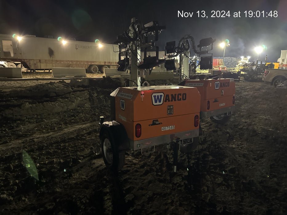 2024 Wanco WLTT-4MM4K Diesel, Deep Sea Controller, Shore Power Plug, Auto Start, (4) 350W LED Floodlights, 4kW Generator, 60 Gal Fuel Tank, 2" Ball, T3