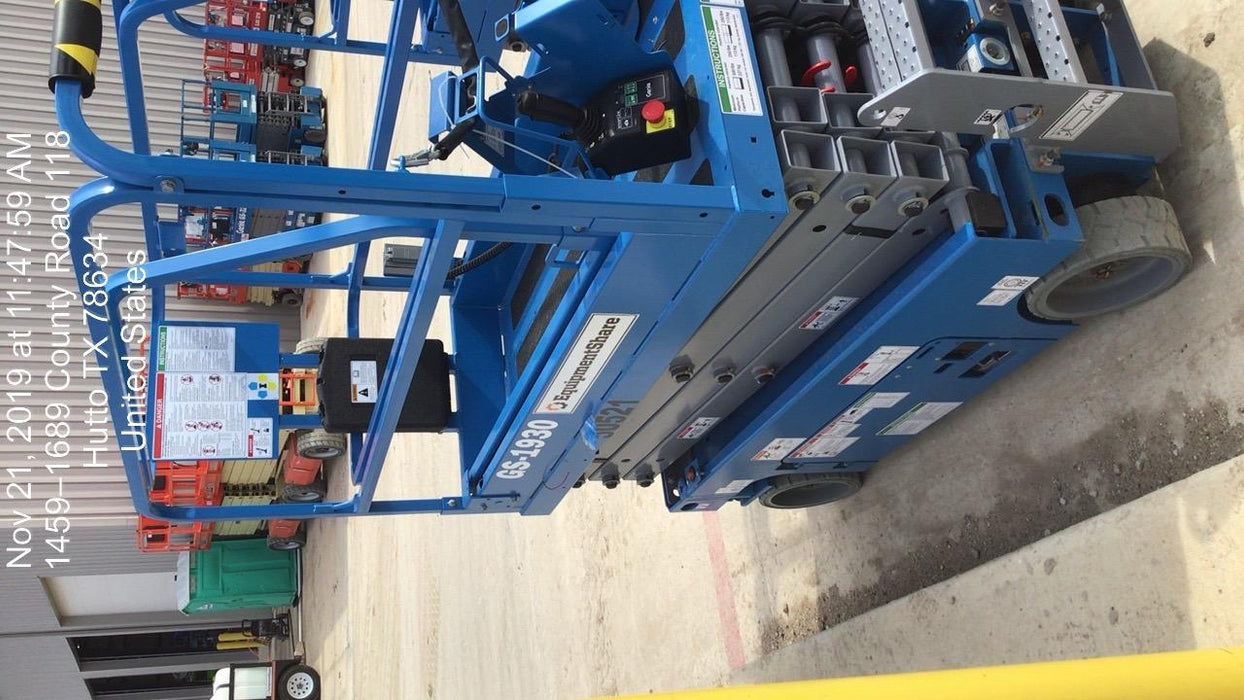 2019 Genie GS-1930 Fixed Rails with Chain Entry