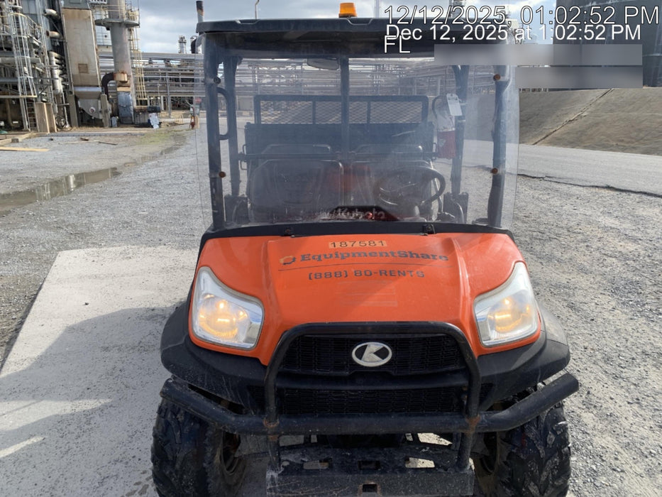 2021 Kubota RTV-X1140W-H Plastic Canopy, Windshield Acrylic Clear, LED Strobe Light, Wire Harness Kit, Back up Alarm