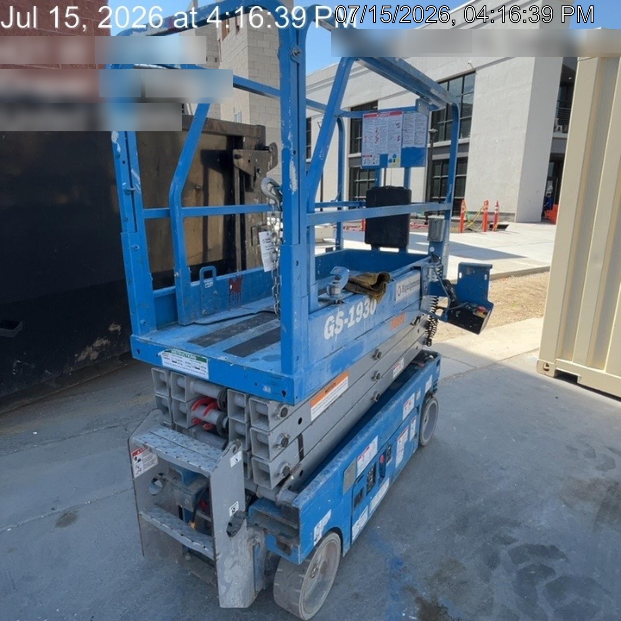 2020 Genie GS-1930 Fixed rails with chain entry gate - Pre A92.20