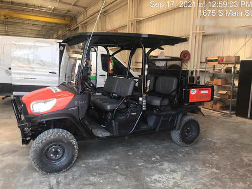 2021 Kubota RTV-X1140W-H Plastic Canopy, Windshield Acrylic Clear, LED Strobe Light, Wire Harness Kit, Back up Alarm