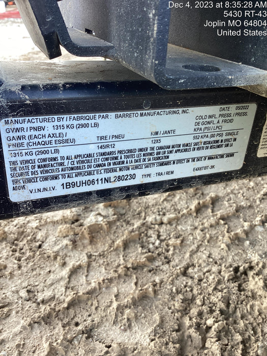 2022 BARRETO E4X6TBT