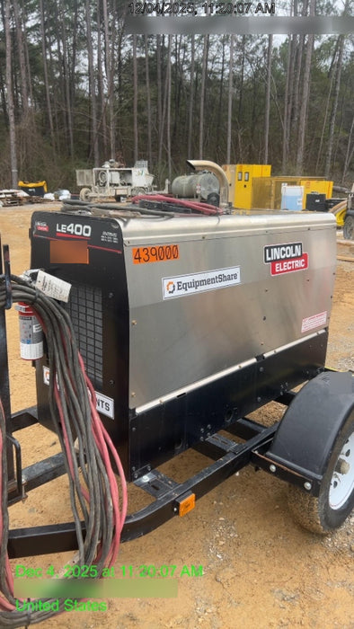 2024 Lincoln Electric LE400 Kubota V1505, Trlr, Cable Rack, Light Kit, ES Decals, T3