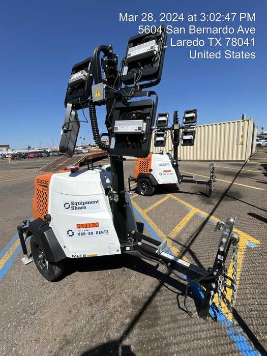 2024 Generac MLT2 Diesel, Flex Switch 120V Input, Powerzone Controller, 
(4) 320W LED Lights, 4kW Generator, 39.9 Gal Fuel Tank, 2" Ball, T3