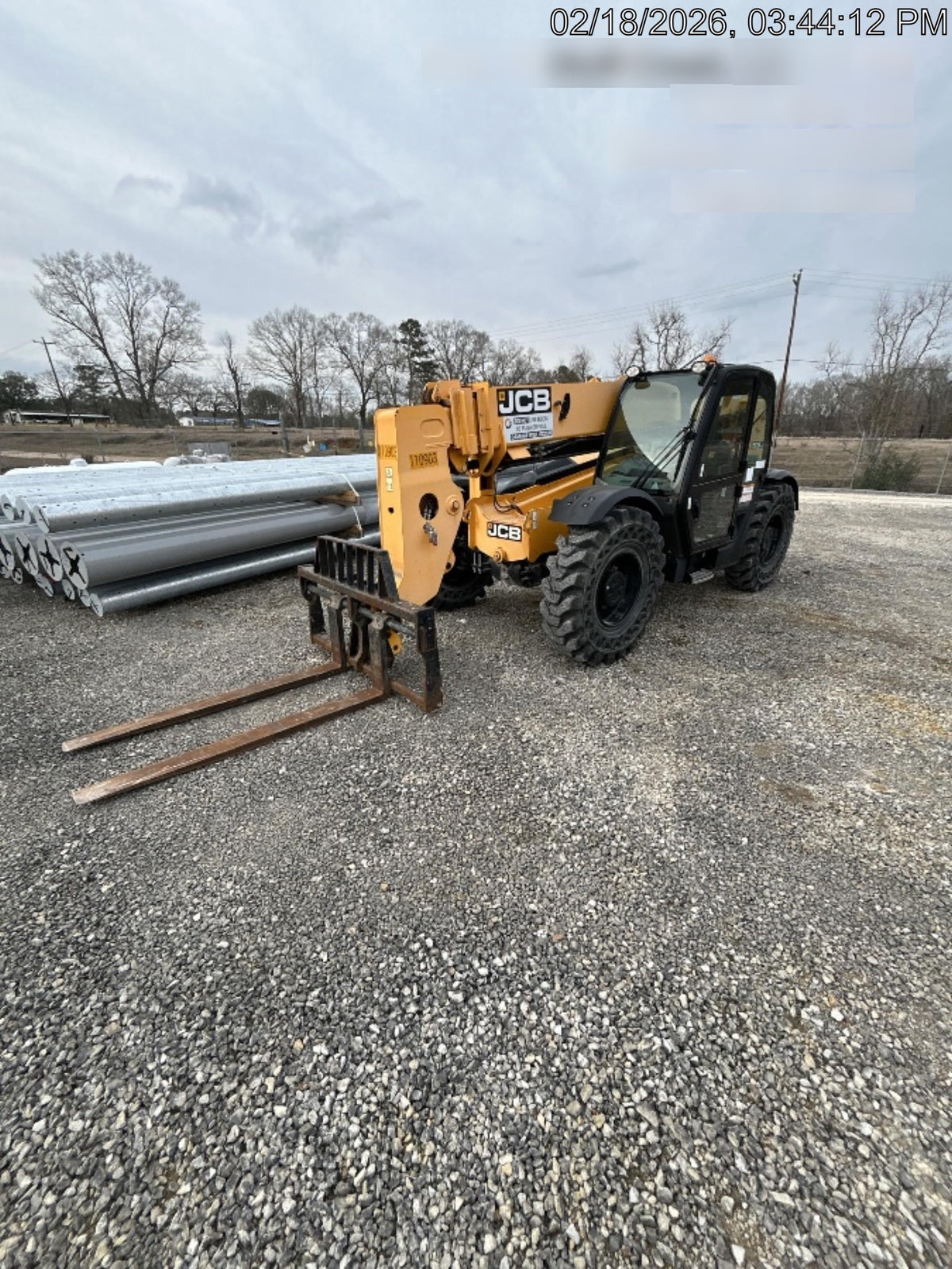 2020 JCB 509-42 Cab/Heat/Air, Solid Tires, Work Lights, Beacon, Aux Hydraulics, Back up Alarm, Lifting Eye, ES Decals