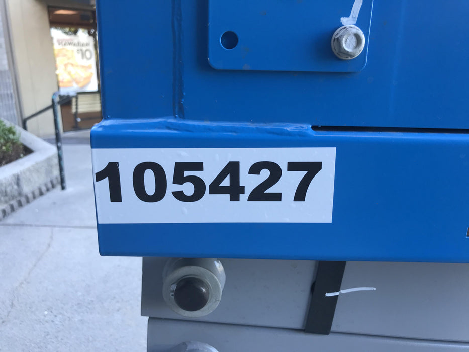 2020 Genie GS-1930 Fixed rails with chain entry gate - Pre A92.20, 800W Inverter