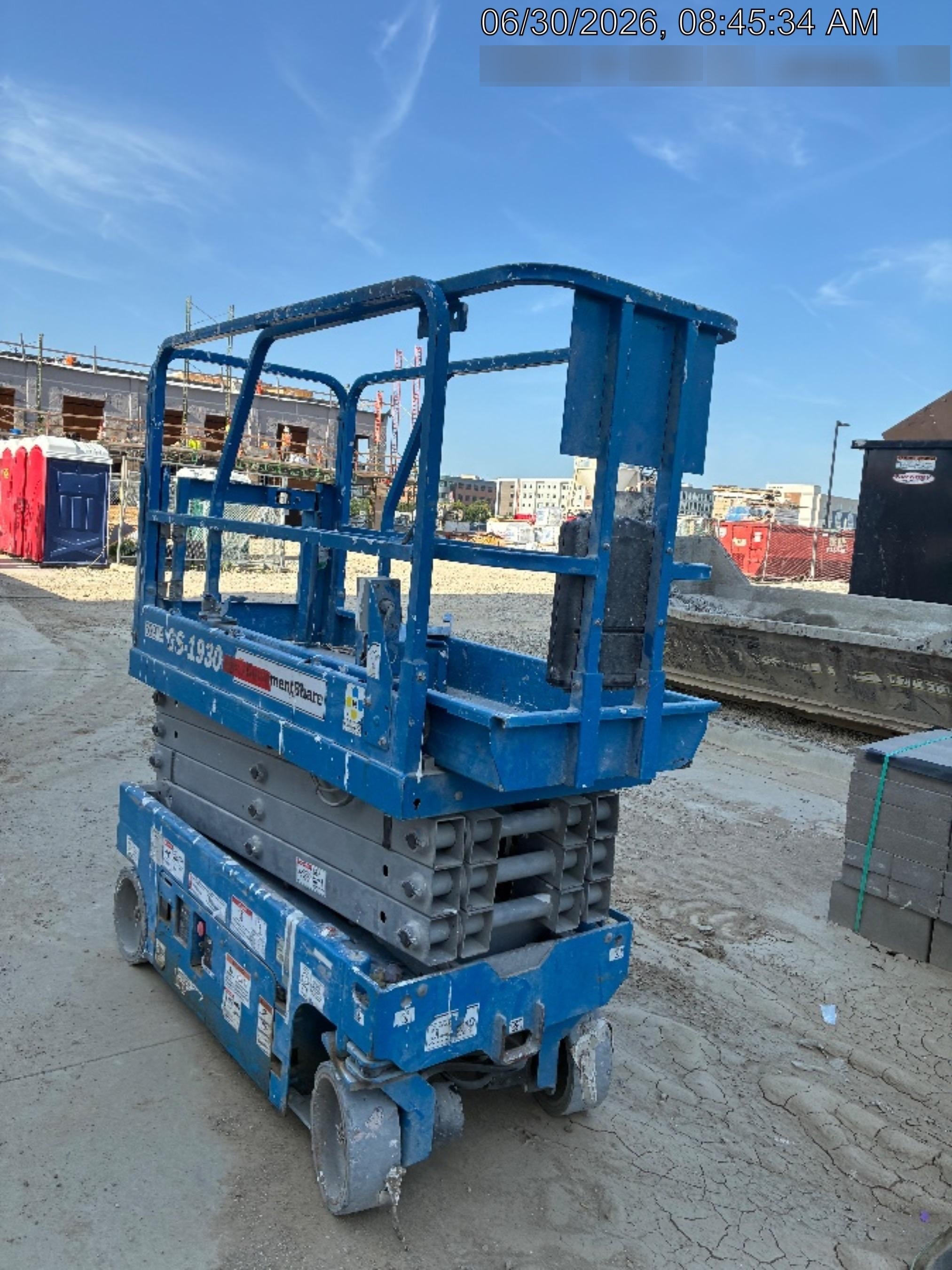 2020 Genie GS-1930 Solid Non Marking Tires, Beacon, Folding rails with half height swing gate