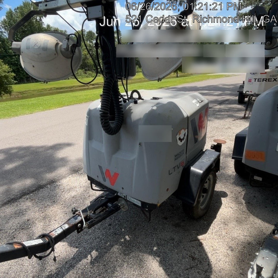 Wacker Neuson LTV6K-MH Power mast, 1100W MH, Fuel Sensors, Wiring Harness