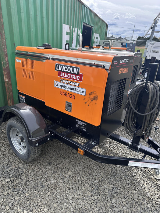 2022 Lincoln Electric LE400 Kubota V1505, Trlr, Cable Rack, Light Kit, ES Decals, T3