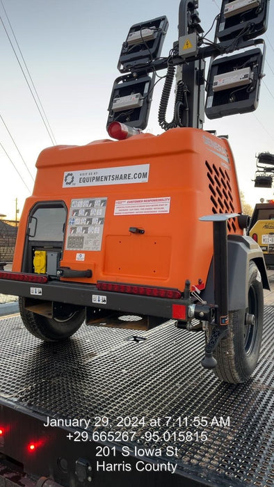 2023 Generac MLT2 Diesel, Flex Switch 120V Input, Powerzone Controller, 
(4) 320W LED Lights, 4kW Generator, 39.9 Gal Fuel Tank, 2" Ball, T3