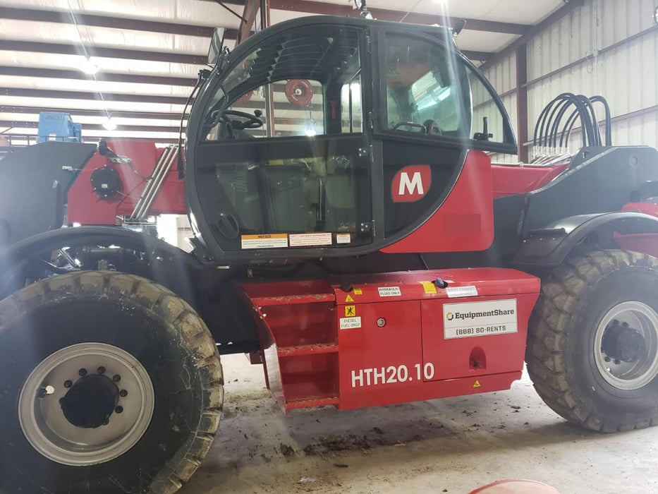 2019 Magni HTH 20.10 Two LED lights on cab - front, Four LED lights on cab - rear, Two LED lights on the boom, Camera on boom & back, Foam Filled Tires | Attachments: Forkcarriage 20 T with 96" forks & positioner w/Forkcarriage 20 T with 96" forks & positioner