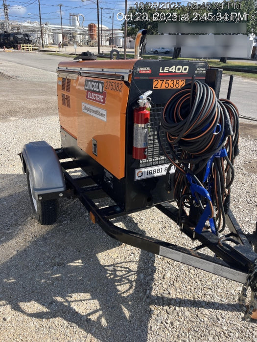 2022 Lincoln Electric LE400 Kubota V1505, Trlr, Cable Rack, Light Kit, ES Decals, T3