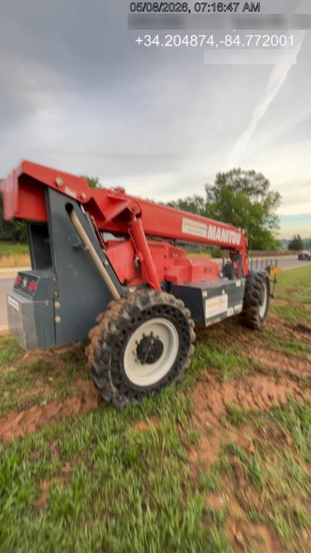 2018 Manitou MTA10055 Manitou MTA 10055 w/Open ROPS, Work Lights/Strobe, Aux Hyd, Solid Tires, Lift Hook, 66" Carriage, 60" Forks