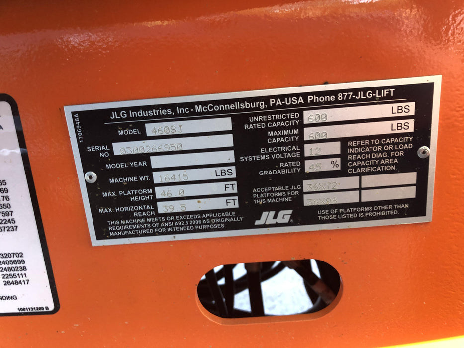 2019 JLG 460SJ