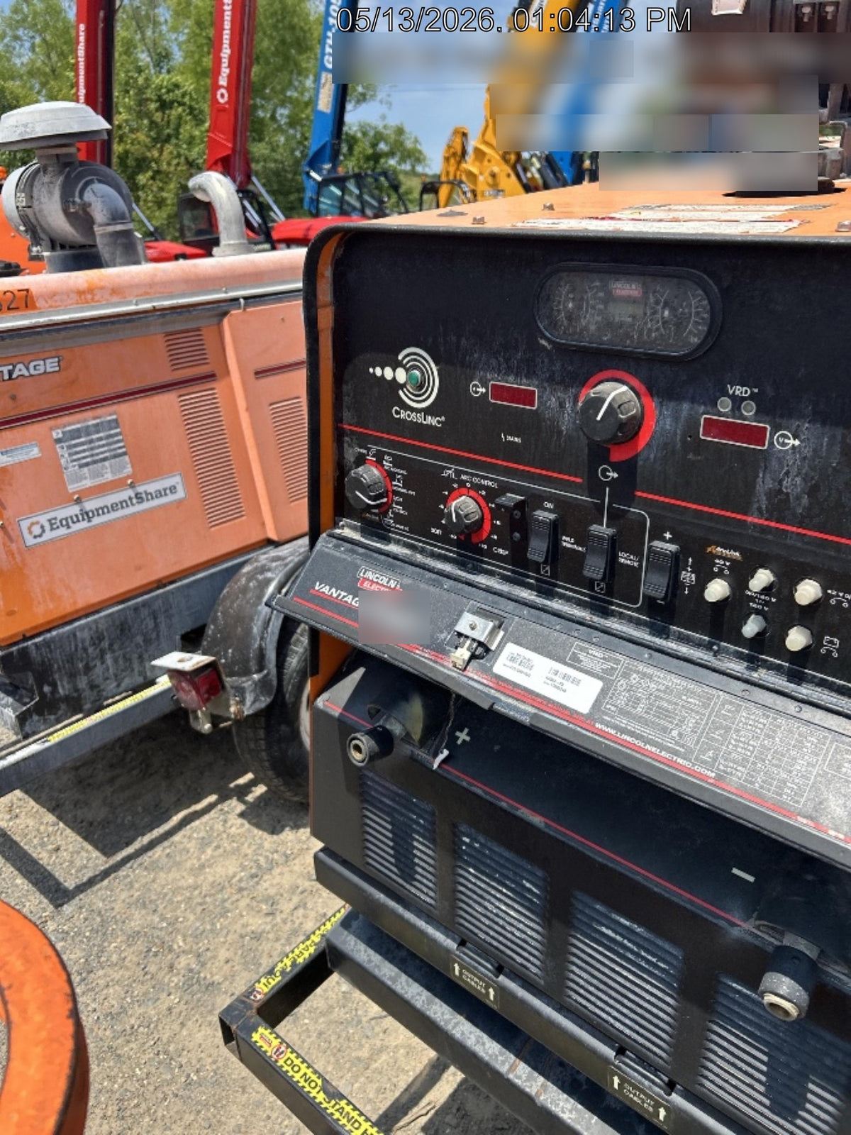 2021 Lincoln Electric Vantage 549X Ready Pak 3, ORANGE (includes trailer, cable rack, fender light kit)