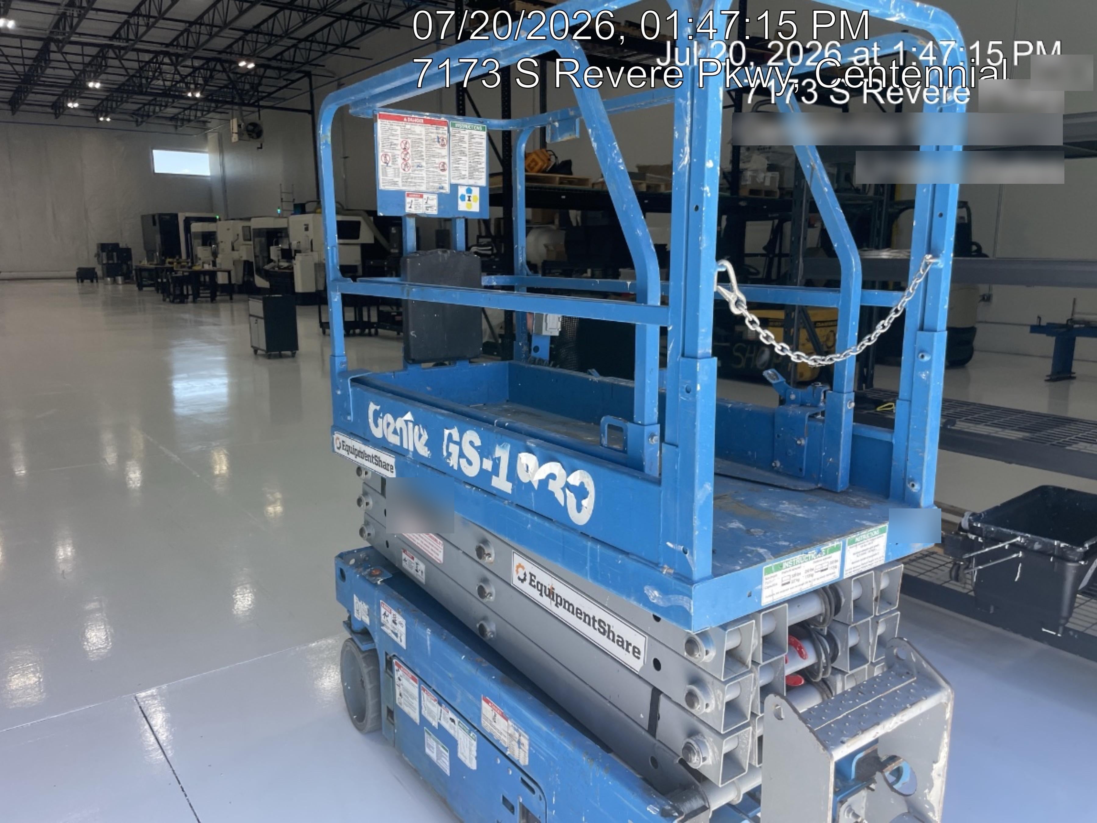 2018 Genie GS-1930 Genie GS-1930 w/Fixed Rail, Chain Entry