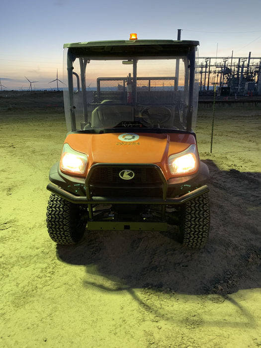 2022 Kubota RTV-X1140W-H Plastic Canopy, Windshield Acrylic Clear, LED Strobe Light, Wire Harness Kit, Back up Alarm