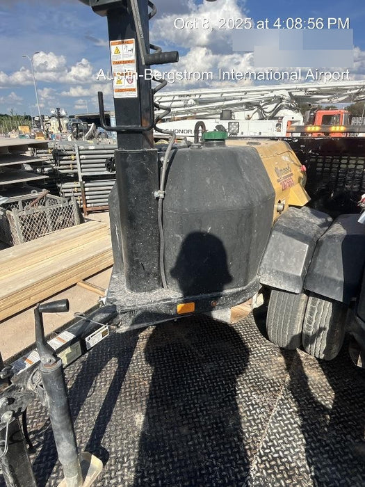 2022 Allmand NLV3GR (4) LED Light Fixture 350W, 23' Vertical Mast, 3kW Prime, Towable, Deep Sea L401, Leveling Jacks, Yanmar T4F 5.8hp