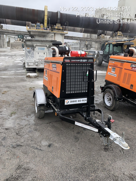 2022 Lincoln Electric Vantage 549X Crosslink Technology, Trailer Mounted, ES Decals, T3