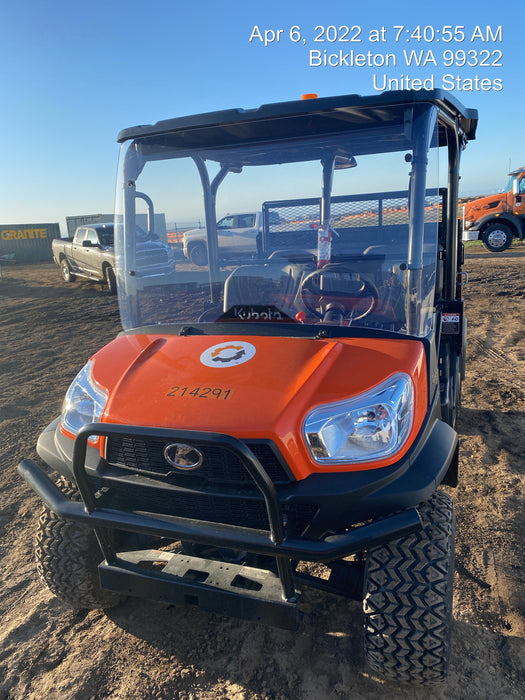 2022 Kubota RTV-X1140W-H Plastic Canopy, Windshield Acrylic Clear, LED Strobe Light, Wire Harness Kit, Back up Alarm