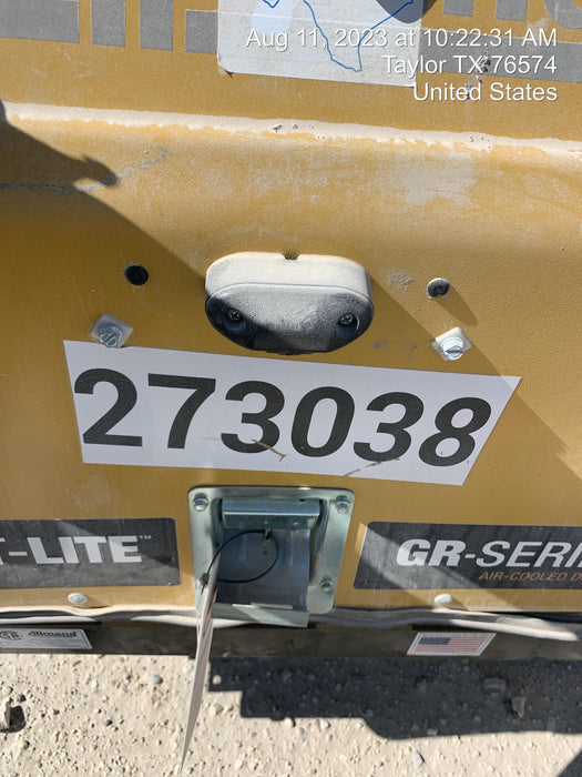 2022 Allmand NLV3GR (4) LED Light Fixture 350W, 23' Vertical Mast, 3kW Prime, Towable, ES Decals, T3