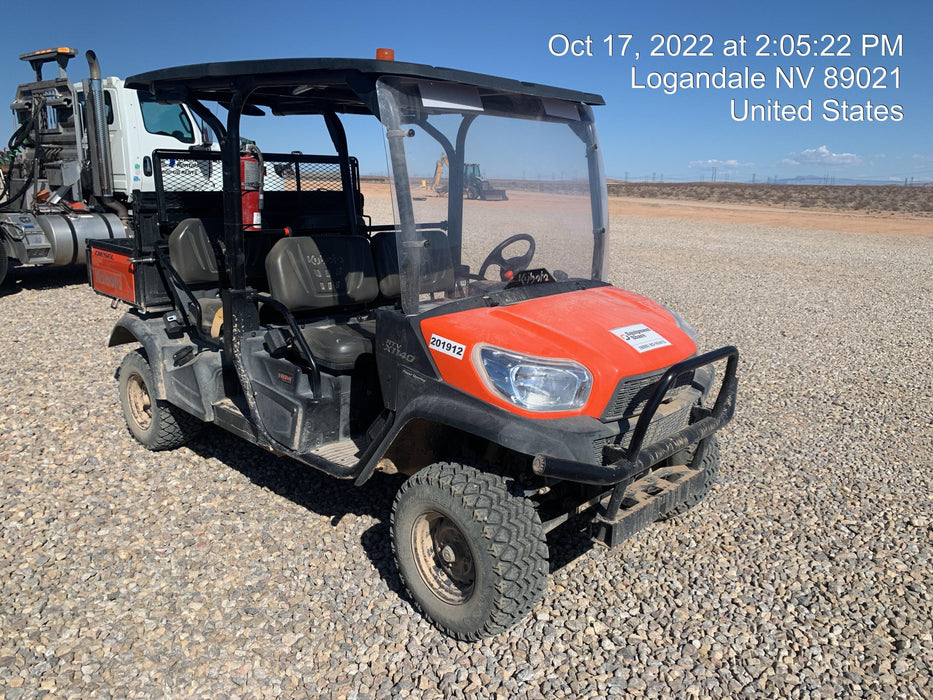 2022 Kubota RTV-X1140W-H Plastic Canopy, Windshield Acrylic Clear, LED Strobe Light, Wire Harness Kit, Back up Alarm