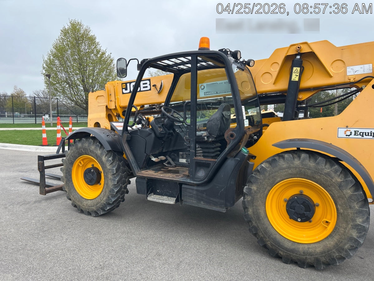 2019 JCB 506-36 Canopy, 74 HP, FF Tires, STD Worklight, Beacon, Aux Hydraulics, Lifting Eye, Back up Alarm 48" Carriage/48" Forks