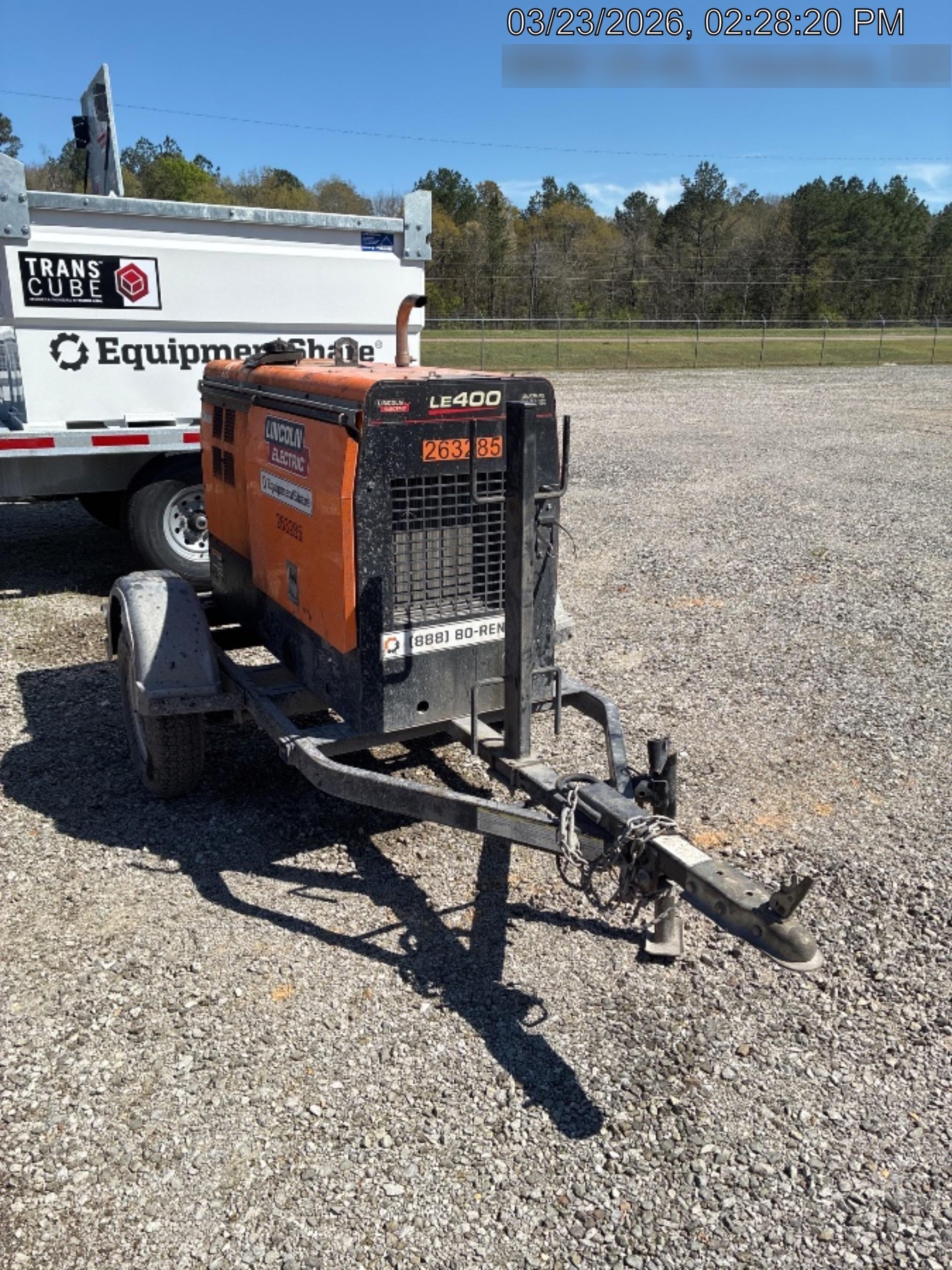 2022 Lincoln Electric LE400 Kubota V1505, Trlr, Cable Rack, Light Kit, ES Decals, T3