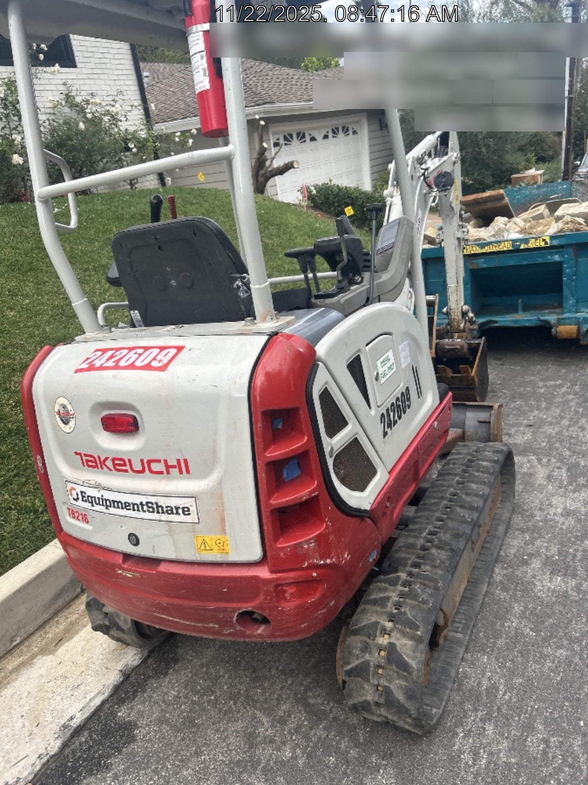 2021 TAKEUCHI TB216R