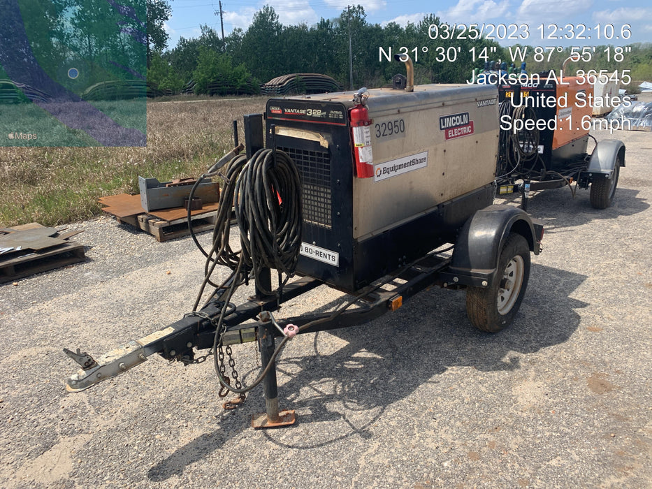 2022 Lincoln Electric LE400 Kubota V1505, Trlr, Cable Rack, Light Kit, ES Decals, T3