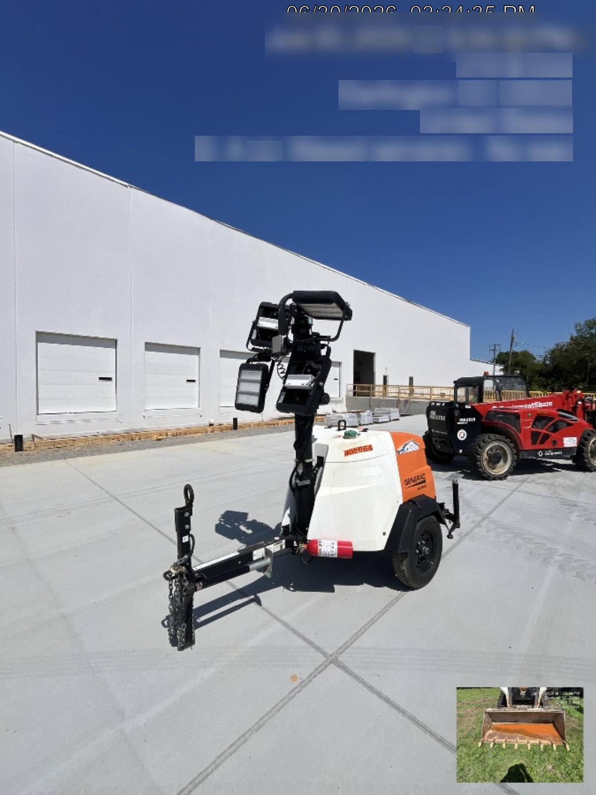 2024 Generac MLT6SKDS-STD4 ELEC WINCH Diesel, Electric Winch Mast, Powerzone Controller, (4) 320W LED Lights, 4kW Generator, 39.9 Gal Fuel Tank, 2" Ball, T3