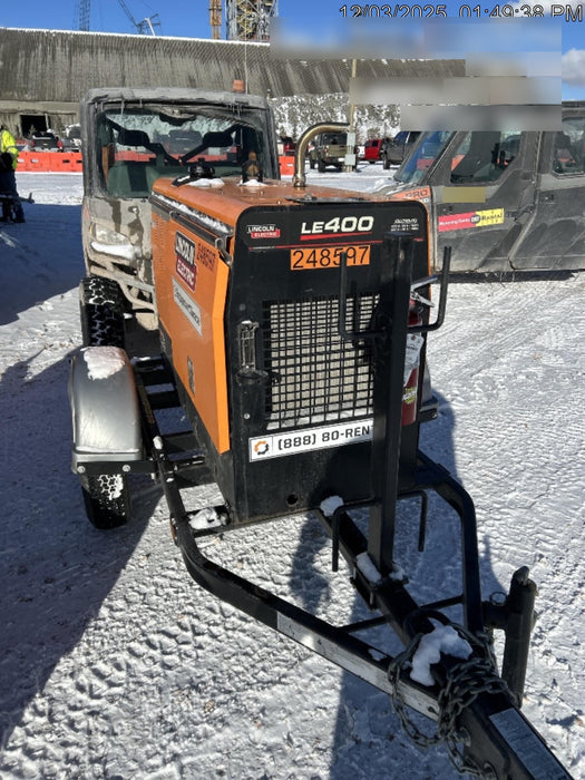 2022 Lincoln Electric LE400 Kubota V1505, Trlr, Cable Rack, Light Kit, ES Decals, T3