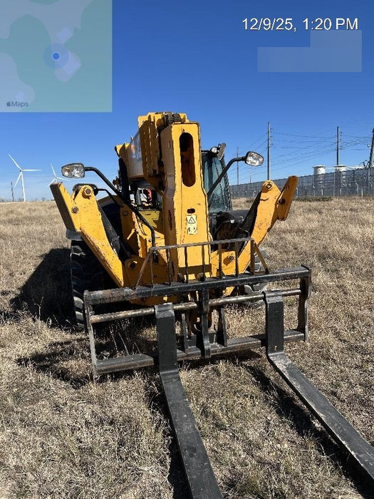 2019 JCB 512-56 Enclosed Cab, 74 HP, Solid Tires, Worklights, Beacon, Aux Hydraulics, Lifting Eye 60" Carriage/60" Forks