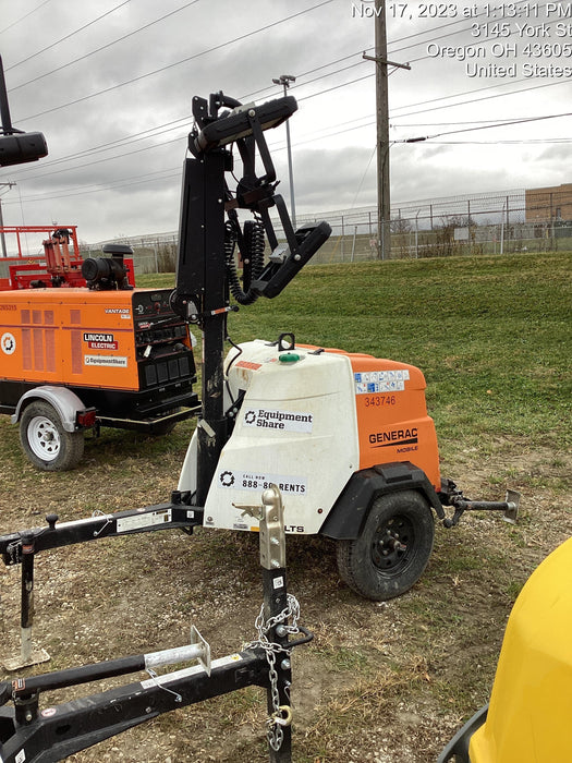 2023 Generac MLT2 Diesel, Flex Switch 120V Input, Powerzone Controller, (4) 320W LED Lights, 4kW Generator, 39.9 Gal Fuel Tank, 2" Ball, T3