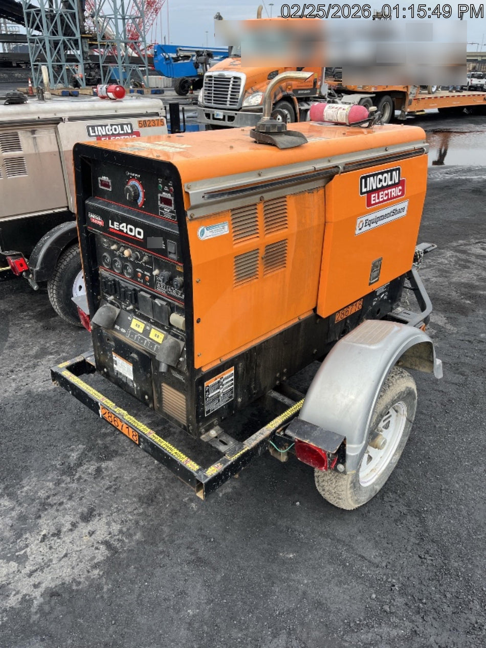 2022 Lincoln Electric LE400 Kubota V1505, Trlr, Cable Rack, Light Kit, ES Decals, T3
